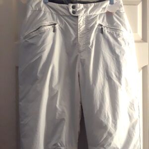 White  Sierra Snow Pants. Size Large